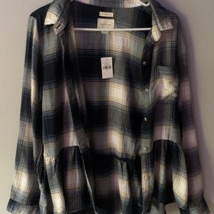 American Eagle Ruffle Flannel